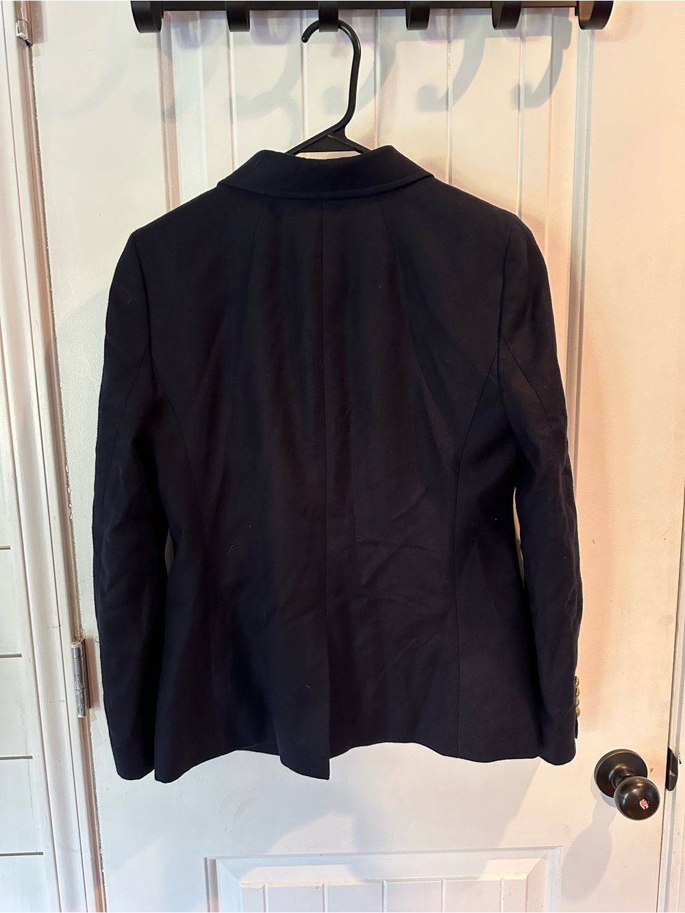 J. Crew Navy wool Two-Button Tailored Blazer with Notched Lapels - Picture 6 of 8